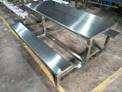 不锈钢餐桌（6人位）